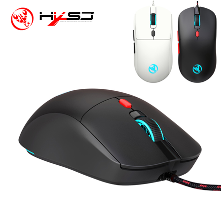 Wired Mouse with colorful illuminated 6 keys