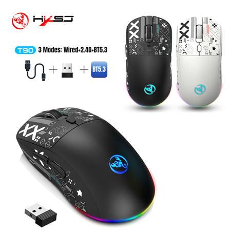 Wired+2.4G+BT5.3 Three Mode Wireless Mouse