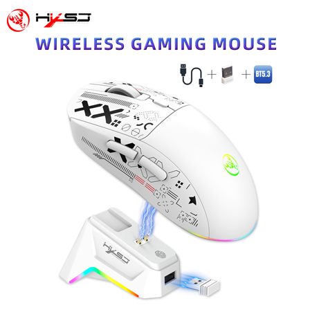 T90PRO Three-Mode Wireless Mouse with Charging Base